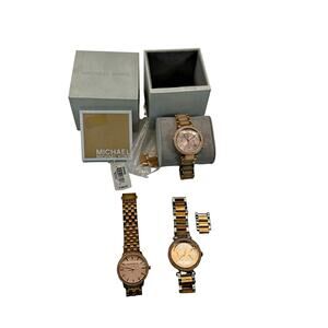 Michael Kors MK5896 MK5896 MK6314 Watch Lot of (3) WORKING New Batteries!